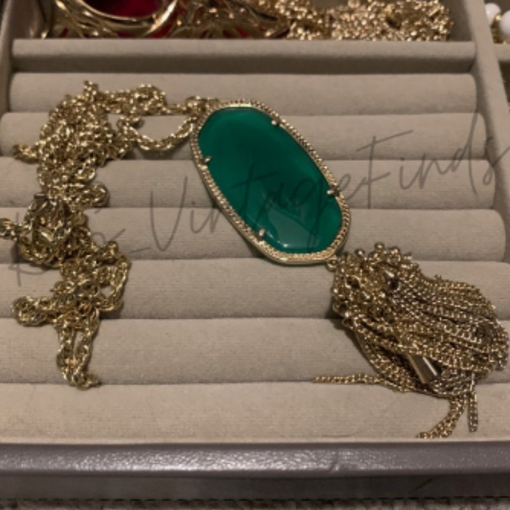 Kendra Scott Green Glass Rayne*